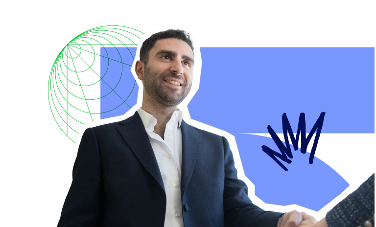 illustration de Jérémy SOUED serrant la main à son client