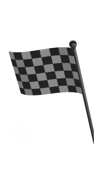  illustration d'un drapeau d'arrivée en noir et blanc