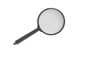  illustration d'une loupe en noir et blanc