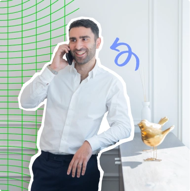 Jérémy SOUED au téléphone avec un client qui demandait de l'aide pour un contrôle d'URSSAF